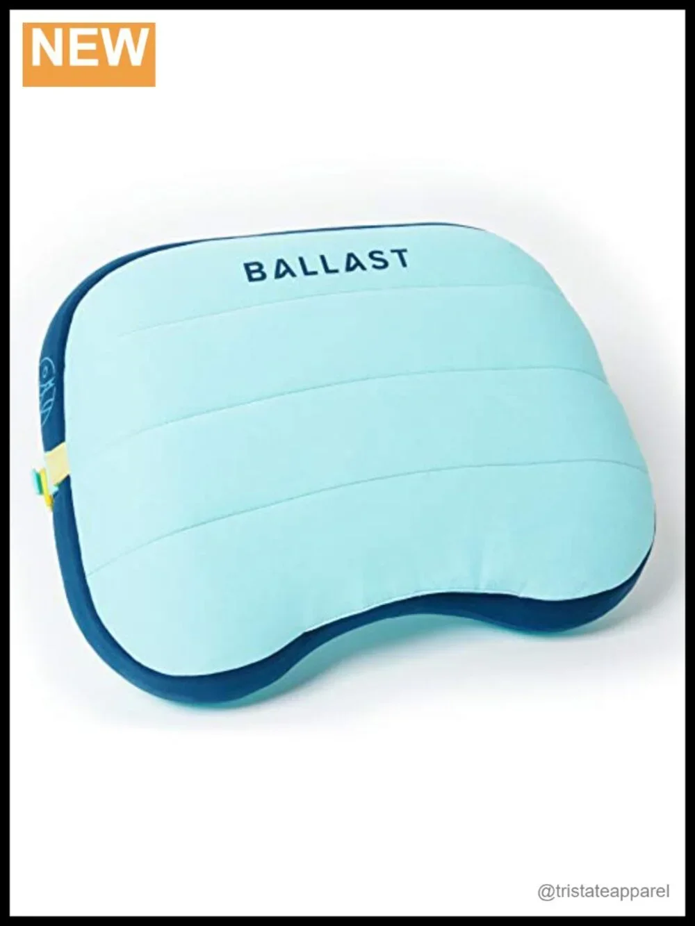 Comfy Inflatable Beach Pillow with Sand Pouch, Stays Put, Compact Travel Pillow